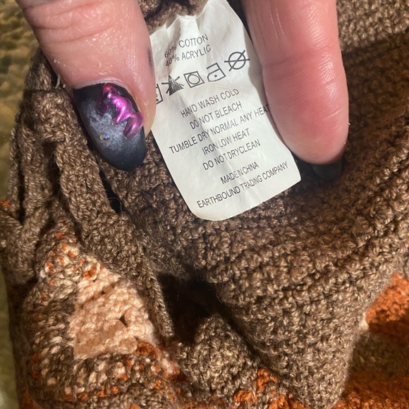 Earthbound Brown and Tan Knit Top - Picture 5 of 5